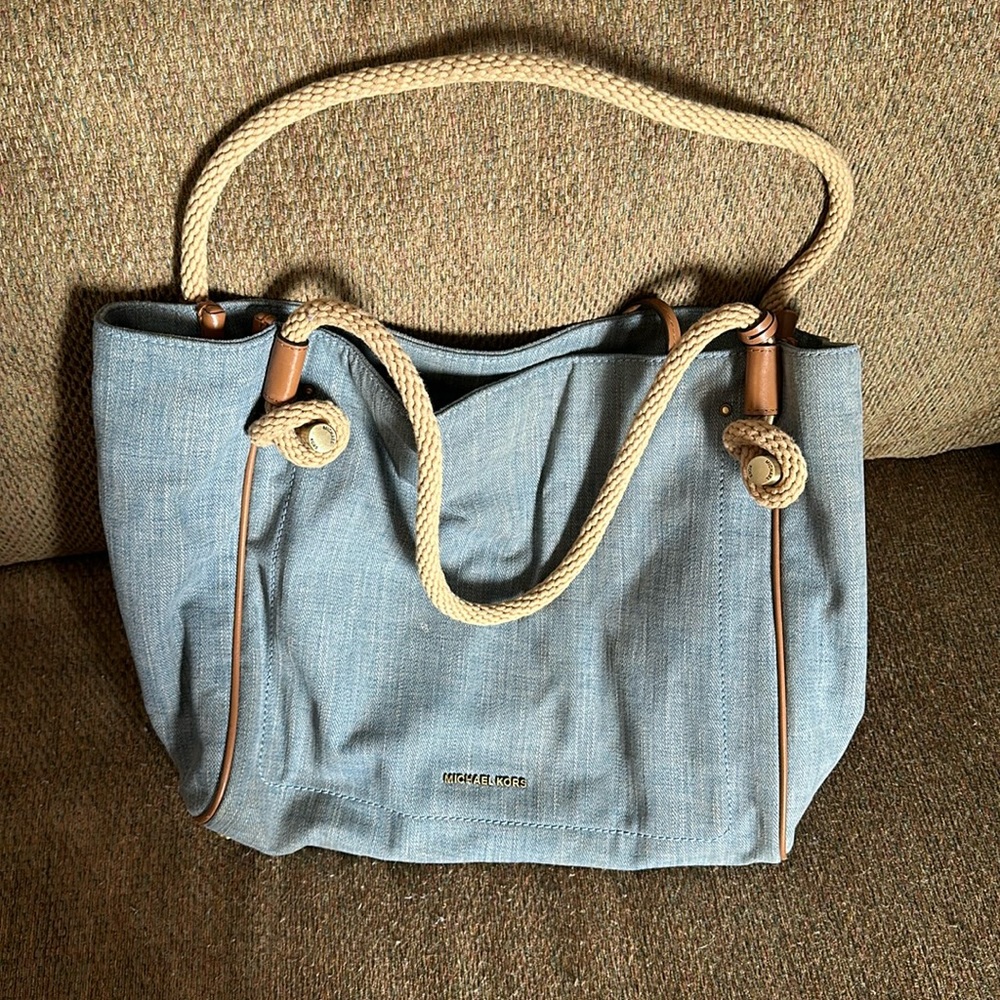 Michael Kors blue Jean purse
